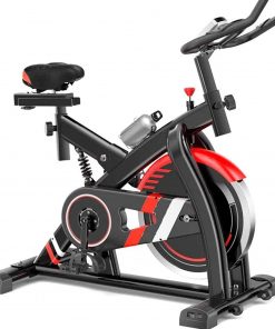 B08TSSF1RB Haieshop Exercise Bike Magnetic Resistance Heart Rate Sensors Adjustable Seat Home Cardio Exercise