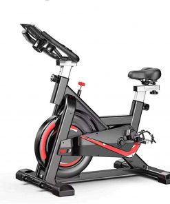 B08TQZNZFS Haieshop Exercise Bike Two-Way Flywheel Display with Heart-Rate Sensor Adjustable Handlebars and Seat Height