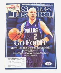 B08W2LM3QB Authentic Autographed Jason Kidd Si Magazine PSA/DNA Sports Illustrated