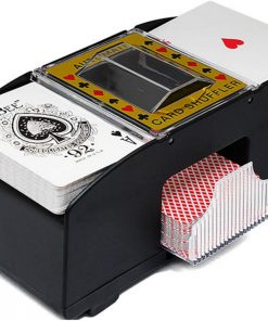 B08TC3ZXBM NDHENG 1PC Poker Machine Portable Durable Automatic Card Shuffler Electric Shuffling Tool Poker Machine for Home Casino Playing-Black