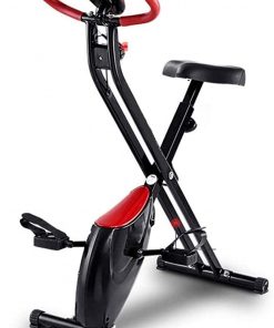 B08TTGNW5Q Haieshop Exercise Bike Cardio Workout Indoor Cycling Folding Bike with Hand Pulse Sensor LCD Monitor Home Gym