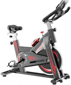 B08TQXZJDW Haieshop Exercise Bike with Heart Rate Monitor Large Bidirectional Flywheel Belt Drive Infinite Resistance LCD Displays