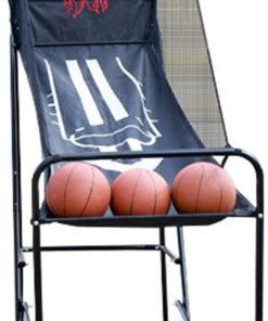 B08RWYVJFD HYDT Fold Indoor Single Shot Basketball Game for Child Kids, Exercise Sports Fun Shoot System with LED Scoring and Arcade Sounds