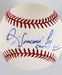 B08VFFFX59 Bill Spaceman Lee Signed Baseball Red Sox"Earth 2003" - COA JSA