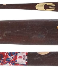 B08VQJ4HGL Scott Kingery Philadelphia Phillies Game-Used Maroon Chandler Broken Bat from the 2019 MLB Season - AA0045688 - MLB Game Used Bats