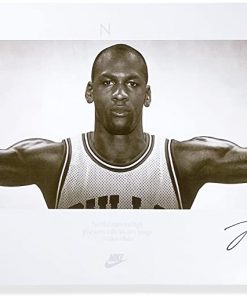B007PUDBIG Michael Jordan Autographed Chicago Bulls "Nike Wings Concept Poster" Unframed