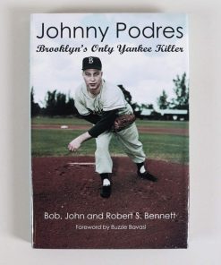 B08VF7LFLD Johnny Podres Signed Book Dodgers Brooklyn's Only Yankee Killer - COA