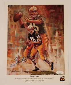 B08W7RR96H Bart Starr Signed Autographed Auto Green Bay Packers Print - JSA