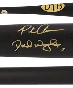 B08V325RHJ David Wright & Pete Alonso New York Mets Autographed Dovetail Axe Game Model Bat - Autographed MLB Bats