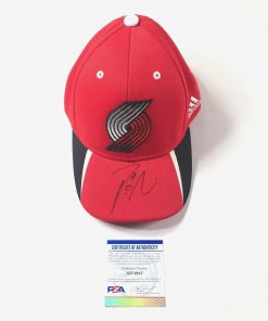 B08W8GLKRF Authentic Autographed Damian Lillard Hat PSA/DNA Portland Trailblazers