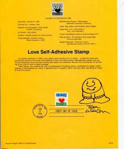 B007R42E06 Tom Wilson Ziggy Comic Creator Artist Rare Signed Autograph FDC Sheet W/Sketch - MLB Cut Signatures
