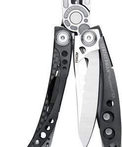 B0043NYPA6 LEATHERMAN 830950 Skeletool CX Lightweight Multitool with Pliers, Knife, and Bottle Opener, Stainless Steel with Nylon Sheath