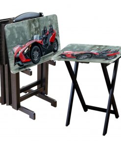 B08W4KHB3M Slingshot Polaris Custom TV Tray Table Add Photo Hold 44 lbs No Assembly Gift
