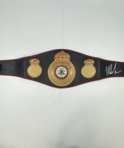 B08RN6K2NB Autographed/Signed Mike Tyson WBA Black Boxing Replica Championship Belt Athlete Hologram COA
