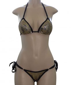 B08S2ZD3T4 Golden Posing Suit | Scrunch Butt Bikini | NPC/IFBB Practice Suit
