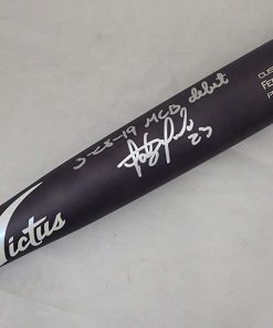 B08W148TD2 Fernando Tatis Jr. Autographed Matte Black Victus Game Model Bat San Diego Padres"MLB Debut 3-28-19" Beckett BAS Stock #189445