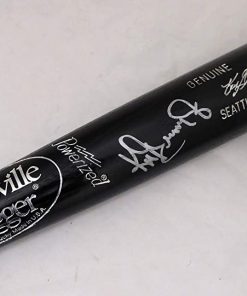 B08VZWBP7R Ken Griffey Jr. Autographed Black Louisville Slugger Bat Seattle Mariners Beckett BAS #Y92544