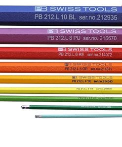 B00312LYWM PB Swiss Tools PB 212LH-10 RB Ballend hex set long rainbow