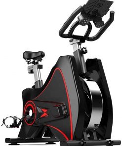 B08TQHHGZM Haieshop Exercise Bike with Heart Rate Monitor Large Bidirectional Flywheel 12kg Belt Drive Infinite Resistance