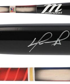 B08WHTNVL5 David Ortiz Autographed Marucci Game Model Bat - Painted by Stadium Custom Kicks - Autographed MLB Bats