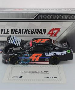 B08SBKXVJF Lionel Racing Kyle Weatherman Autographed 2020#BacktheBlue 1:24