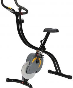 B08TMGWXVF Haieshop Exercise Bike Adjustable Resistance Exercise Bike Pedal with LED Display Fitness Equipment for Arm and Leg Training (Color : Grey)
