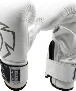 B08TN1PYVH RIVAL Boxing Mexican Style Hook and Loop Bag Gloves - XL - White