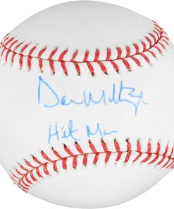 B007FP2V82 Don Mattingly Autographed Baseball with"Hitman" Inscription - Autographed Baseballs