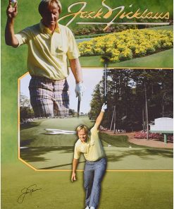 B007G63WNI Jack Nicklaus Autographed 44" x 33" 1986 Masters Canvas - Autographed Golf Art