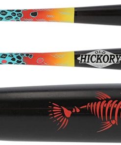 B08WHX43FJ Mike Trout Los Angeles Angels Autographed Game Model Old Hickory Bat - Painted by Stadium Custom Kicks - Autographed MLB Bats