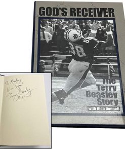 B08W2LJSTX Authentic Autographed Terry Beasley Biography God's Receiver ~ Certified