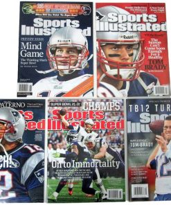 B08T7Z64TM Lot of 5 Tom Brady Patriots Sports Illustrated Mags w/No Mailing Label 152116