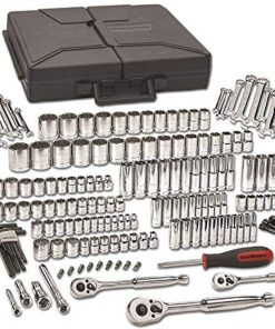 B005MVB7HM GEARWRENCH 1/4", 3/8" & 1/2" Drive Standard & Deep SAE/Metric Mechanics Tool Set 216 Pc., 6 & 12 Point - 80933