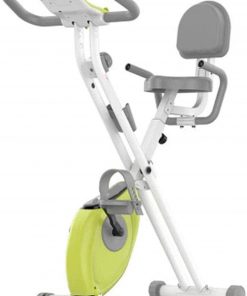 B08TWRH7LK Haieshop Exercise Bike Folding Cardio Exercise Bike Multi-Function Computer LCD Display Backrest Comfy Seat and Handles
