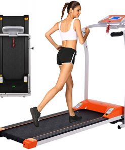 B08W4S98Q6 OppsDecor Folding Electric Treadmill for Home Running Machine Fitness Exercise Machine Power Motorized with Pulse Grip and Safety Key