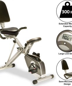 B004O6TXVS Exerpeutic 400XL Folding Recumbent Bike with Performance Monitor