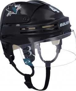 B08VGX6ZCM Brenden Dillon San Jose Sharks Game-Used #4 Black Bauer Helmet from the 2019 Stanley Cup Playoffs - Game Used NHL Helmets