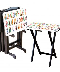 B08WH4PQ3R ABC Custom TV Tray Table Add Photo Hold 44 lbs No Assembly Gift