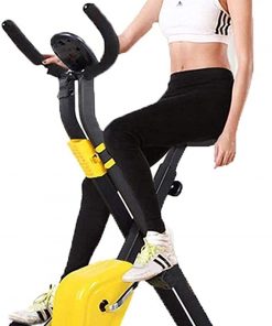 B08TR49BG7 Haieshop Exercise Bike LCD Display Comfy Seat and Handles Stationary Upright Recumbent Bike