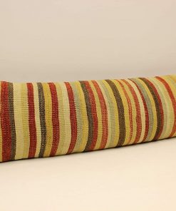 B08X6HPQFV Extra Long Striped Kilim Lumbar Pillow 12x47 in 30x120 cm Bolster Throw Pillow Bedding Pillow Covers Boho Vintage Cushion