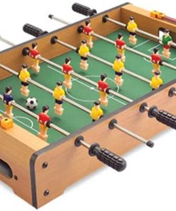 B08VGNBZX7 Haieshop Foosball Table Wooden Mini Table Soccer Competition Indoor Room Sports Set (Color : One Color, Size : 18.9x11x3.3inch)