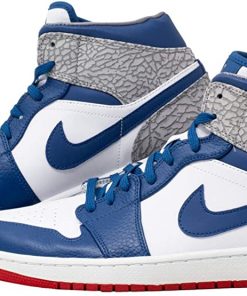 B08T4786WR Michael Jordan Autographed Signed Chicago Air Jordan 1s True Blue High Top Shoes UDA UAS06396