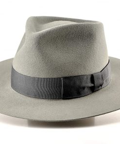 B08WLFSZQN Agnoulita Dali | Custom Handmade Rabbit Fur Felt Wide Brim Fedora Hat | Made to Order