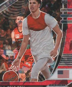 B08W7RNLHQ 2020-21 Panini Prizm Draft Picks Basketball Prisms Red Ice #43 LaMelo Ball