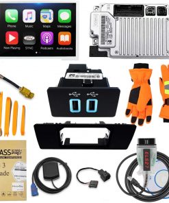 B08SMBVF7H 2021 SYNC 3 Upgrade Kit, Fits for 2015 Ford Explorer, SYNC 2 to SYNC3.4 MyFord Touch (MFT) Support Carplay,Including 8 Inch Screen, GPS Navigation Antenna,APIM Module,USB Hub,na3.4119