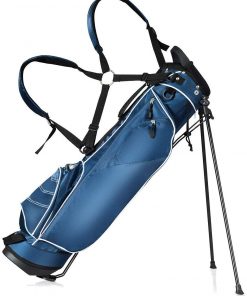 B08W2Q68JX Golf Stand Cart Bag w/4 Way Divider Carry Organizer Pockets Storage Blue