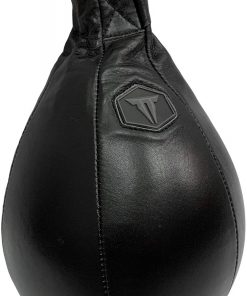 B08SPG8HCB Throwdown Heavy Duty Leather Hanging Swivel Punch Speed Bag for Boxing, MMA, Muay Thai Sport Training - Genuine Leather
