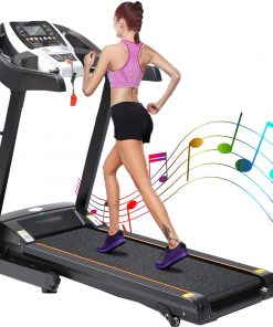 B08S78WVV4 Treadmills for Home 2.25HP/3.0HP Electric Folding Treadmill with Incline Manual Walking Jogging Running Machine for Home Gym Cardio Treadmill Max Weight Capacity 220lbs/243lbs with App Control Bluetooth Speaker