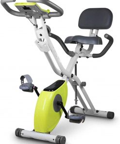 B08TT9BRQW Haieshop Exercise Bike Folding Cardio Exercise Bike LCD Monitor Home Gym (Color : Green)