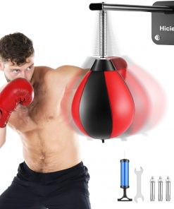 B08SM9R8B7 Hicient Punching Speed Bag for Boxing Wall Mount Speed Ball with Spring, Kids Adults Reflex Speed Punching Bag for Relief Stress,Training Boxing Sports